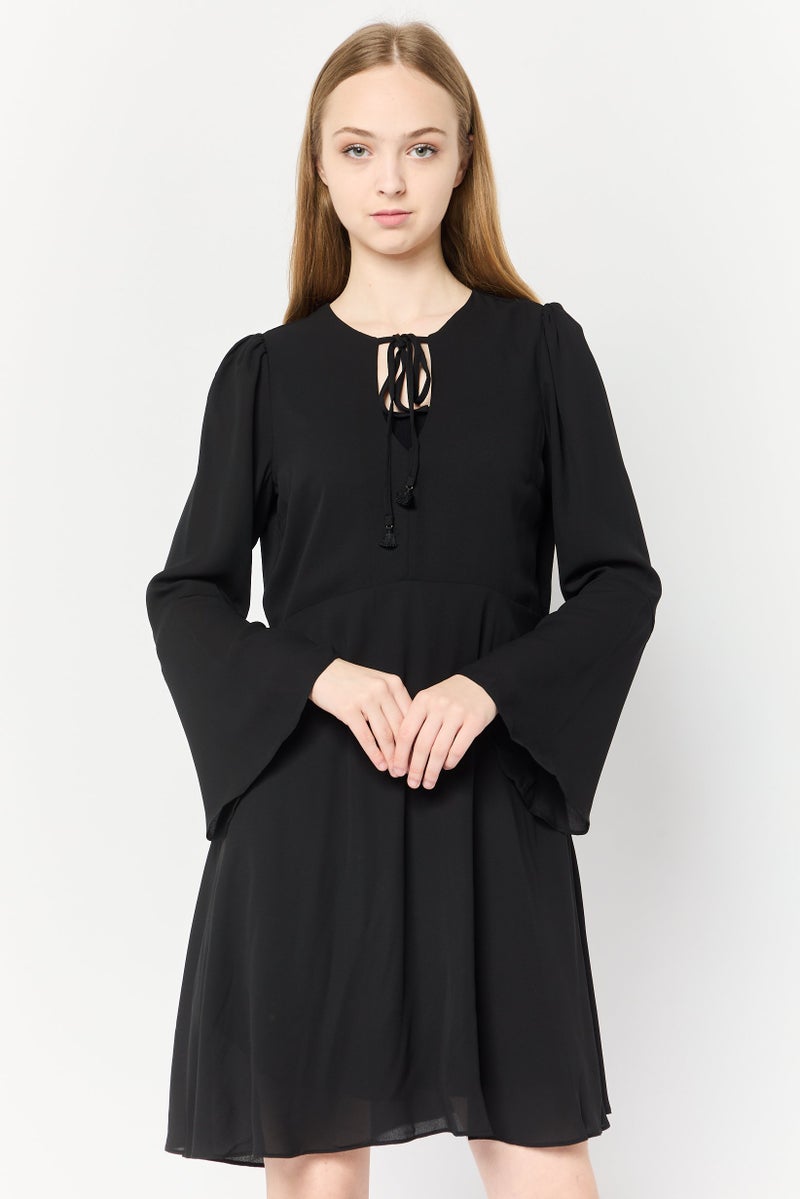 Sam Edelman Women Plain Mini Dress, Black - Image 1